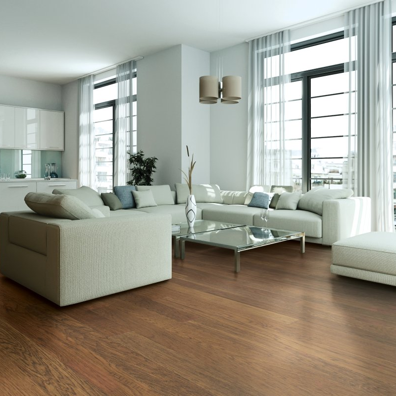 Gobin Allion Flooring Center LLC providing beautiful and elegant hardwood flooring in Platteville, Wisconsin- Highwood Hickory Cn: Sepia